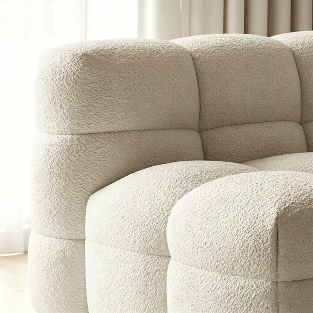 Cora Single Seater, Two Seater Sofa, Lazy Sofa, Boucle - Image 6