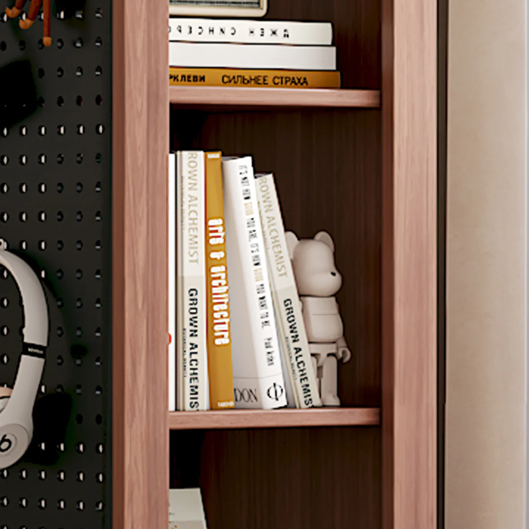 Correa Rotating Bookshelf, Freestanding Shelving Unit With Full Length Mirror - Image 9