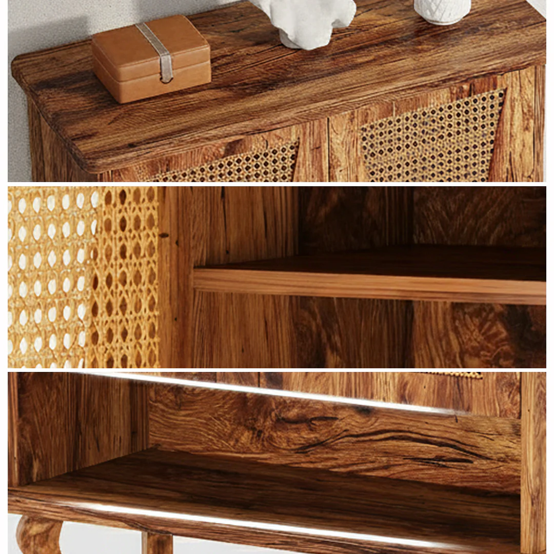 Crusoe Rattan Shoe Cabinet - Image 5