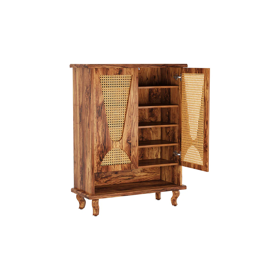 Crusoe Rattan Shoe Cabinet - Image 6