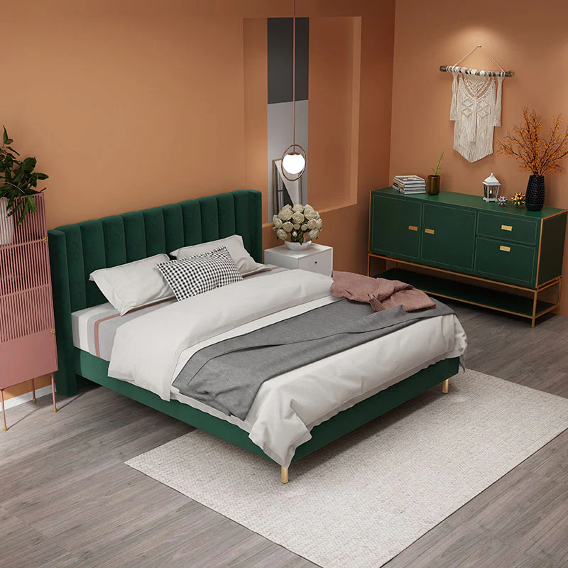 Daisy King Size, Super King Bed, Velvet - Image 3