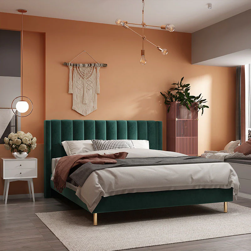 Daisy King Size, Super King Bed, Velvet - Image 4