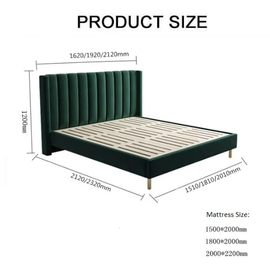 Daisy King Size, Super King Bed, Velvet - Image 6