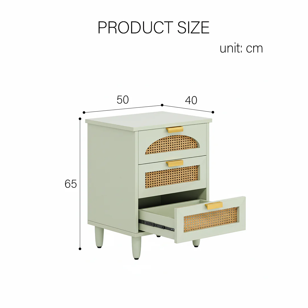 Daisy Rattan Bedside Table - Image 8
