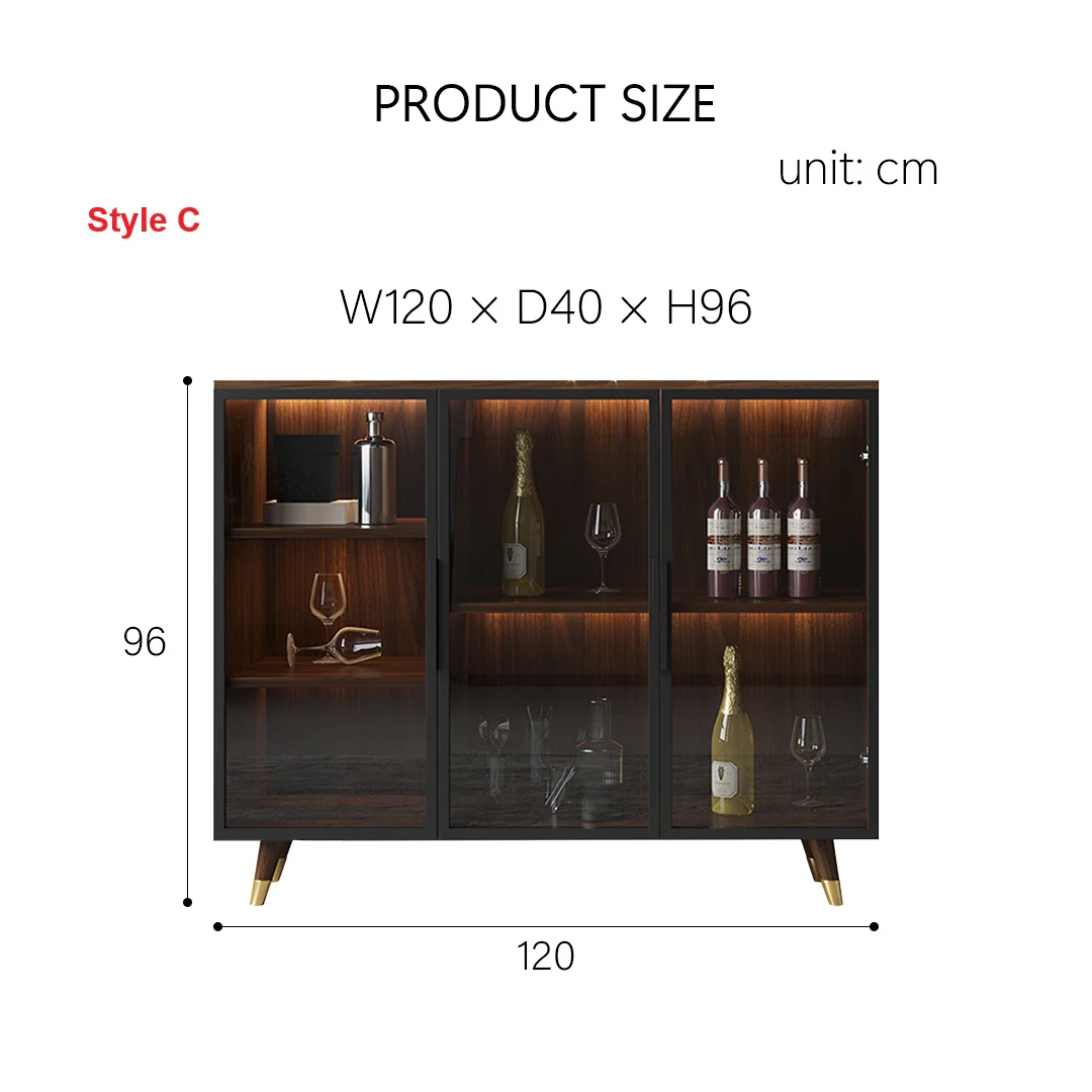 D'Ambrosio Wine Storage With Glass Doors, Cabinet - Image 10