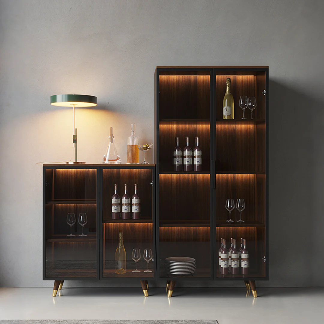 D'Ambrosio Wine Storage With Glass Doors, Cabinet - Image 4
