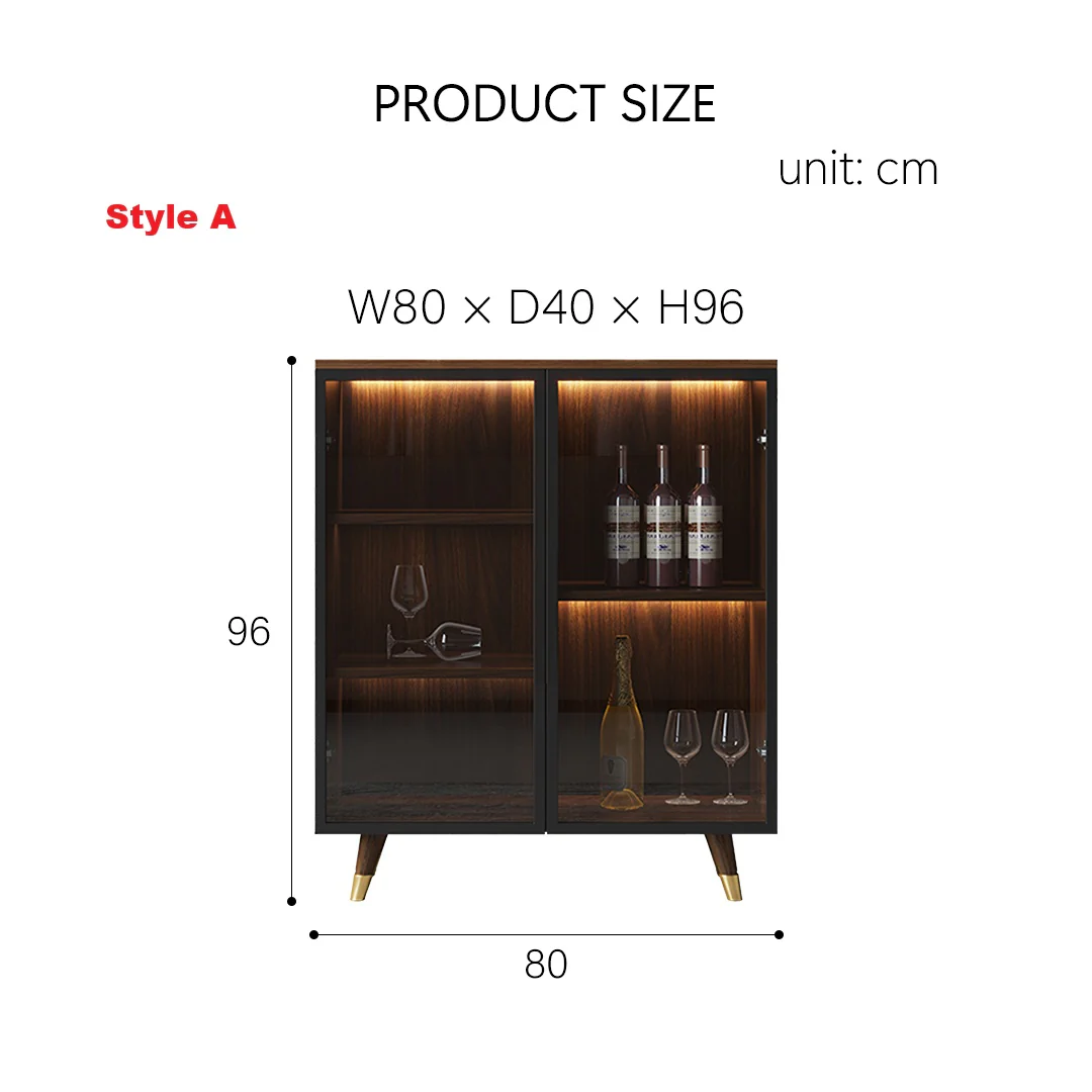 D'Ambrosio Wine Storage With Glass Doors, Cabinet - Image 8