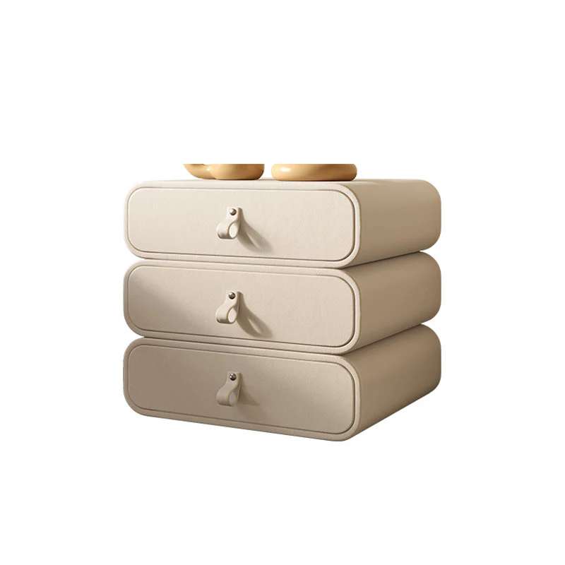 Darcie Bedside Table, Cream - Image 3
