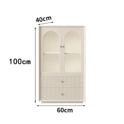 Davinia Side Cabinet, Davinia Living Room Set, White - Image 7