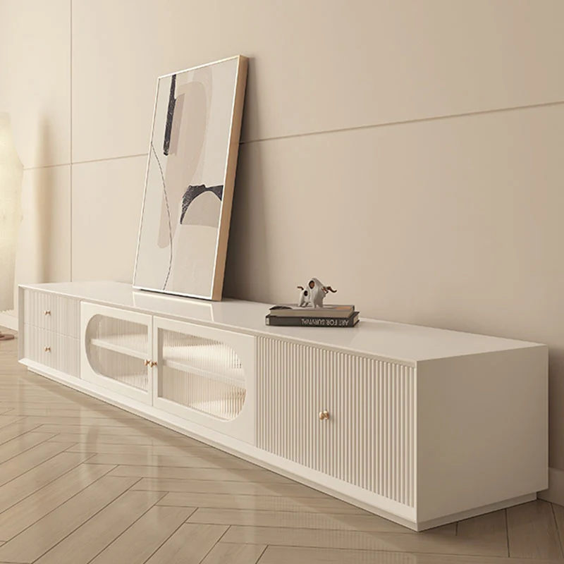 Davinia TV Stand, Davinia Living Room Set, White - Image 4