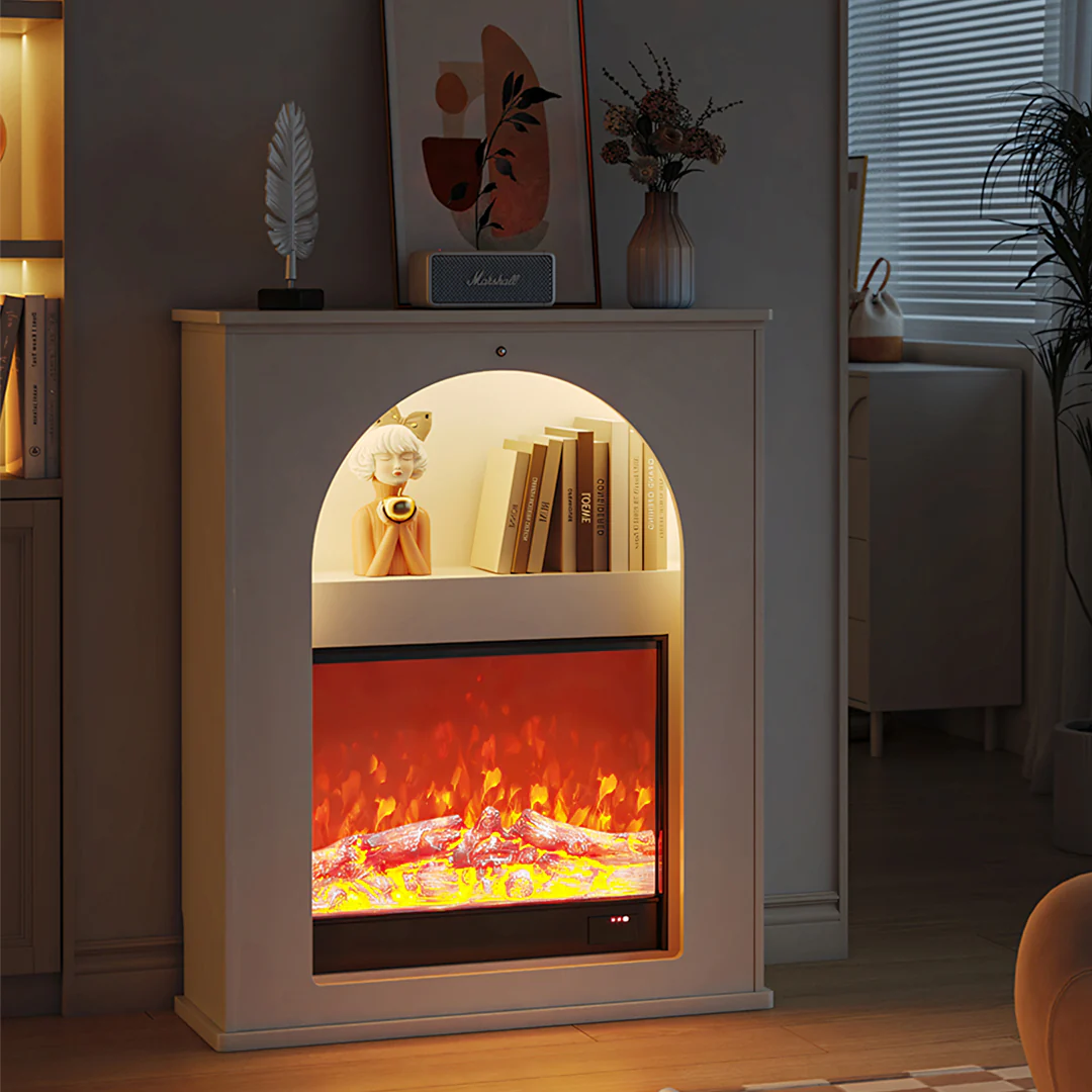 Slimline Console Table With LED Light And Fake Fireplace - Image 6