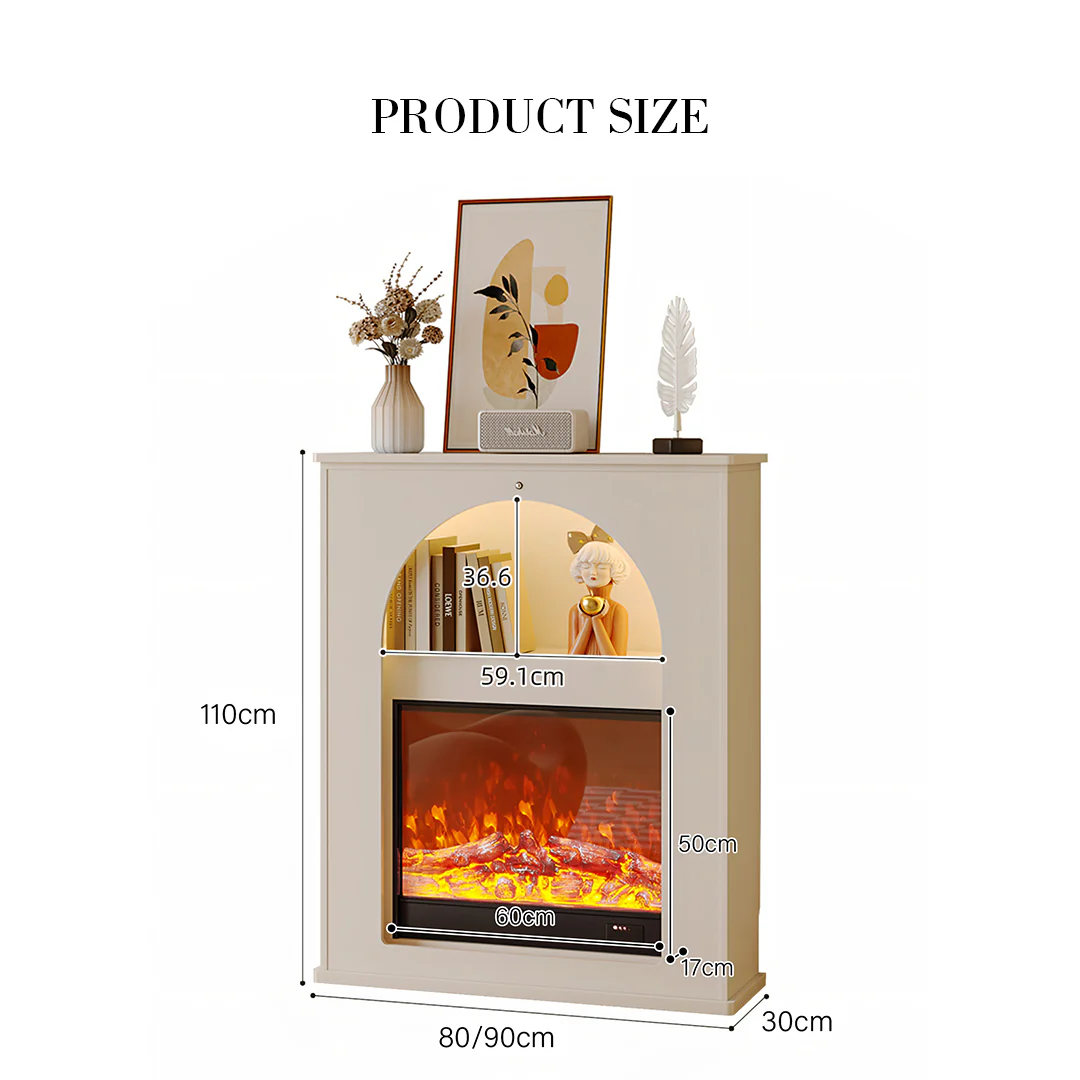 Slimline Console Table With LED Light And Fake Fireplace - Image 8