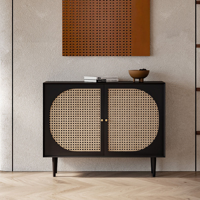 Debby Rattan Sideboard, Black - Image 5