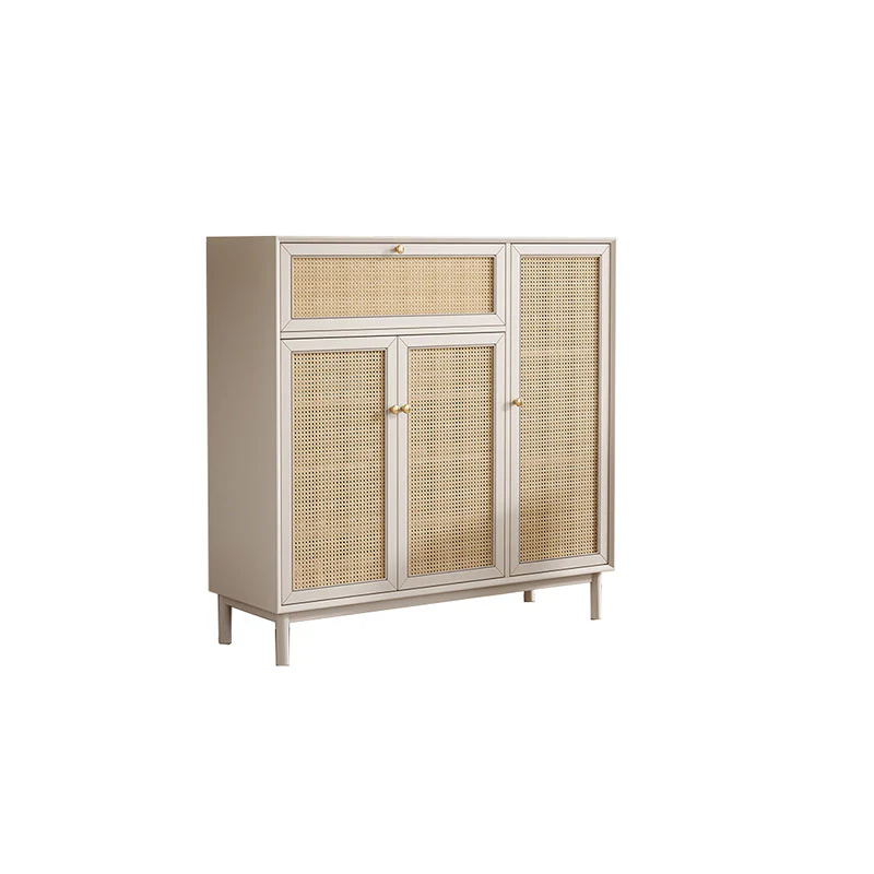Dederick Rattan Shoe Storage With Drawer - Image 5