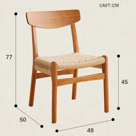 Delia Dining Chair, Rattan - Image 6