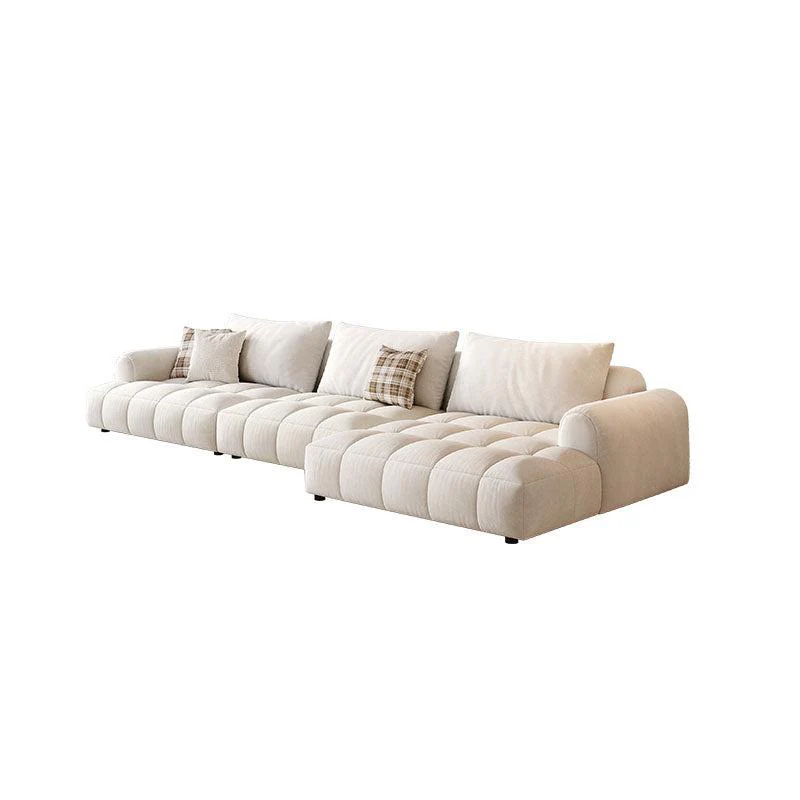 Delilah Violet Two Seater Corner, Three Seater Corner Sofa, Cream - Image 4