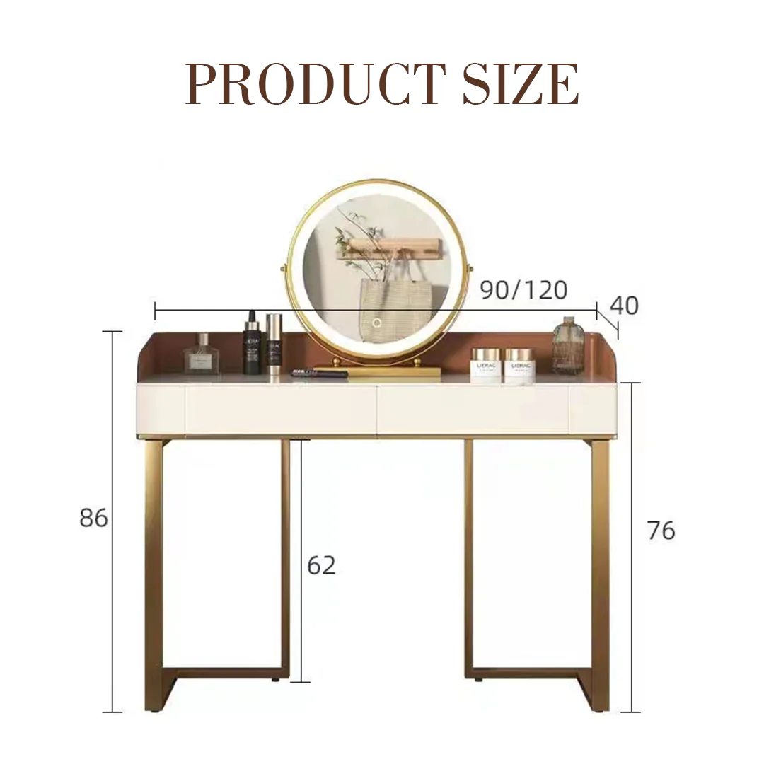 Denver Dressing Table, With Mirror - Image 6