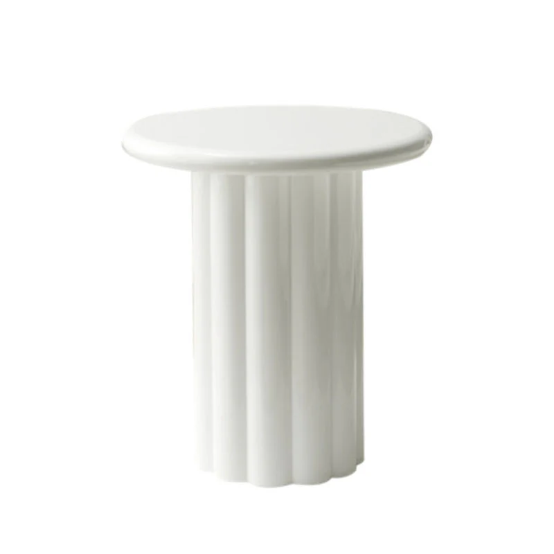 Derek Cylinder Side Table, White - Image 4