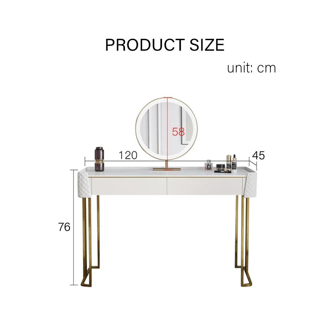 Devorit Dressing Table, White - Image 8