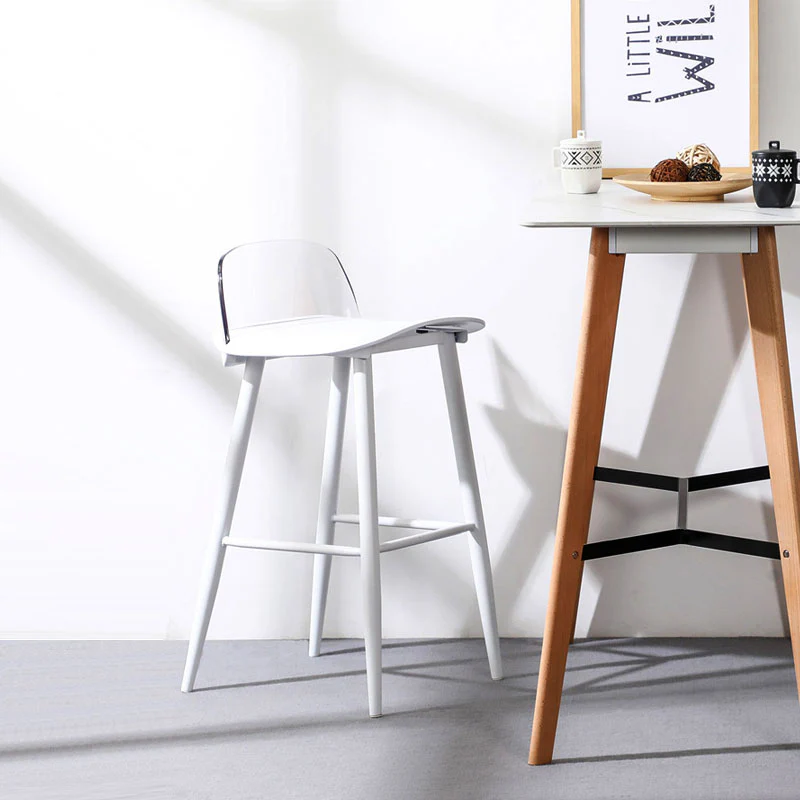 DhiaJureen Nordic Bar Stool, Wooden - Image 3