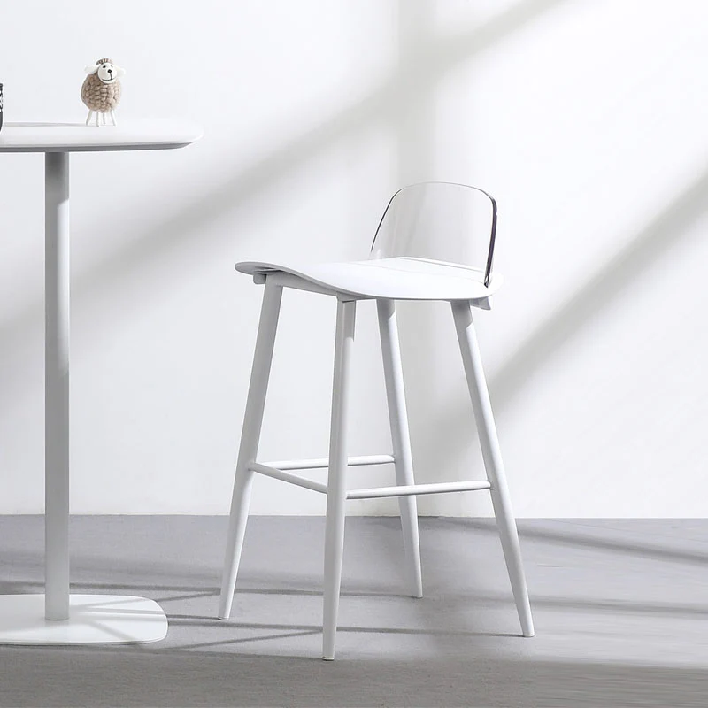 DhiaJureen Nordic Bar Stool, Wooden - Image 4