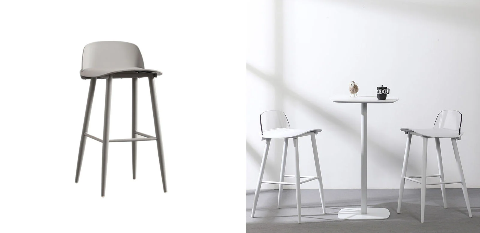 DhiaJureen Nordic Bar Stool, Wooden - Image 6