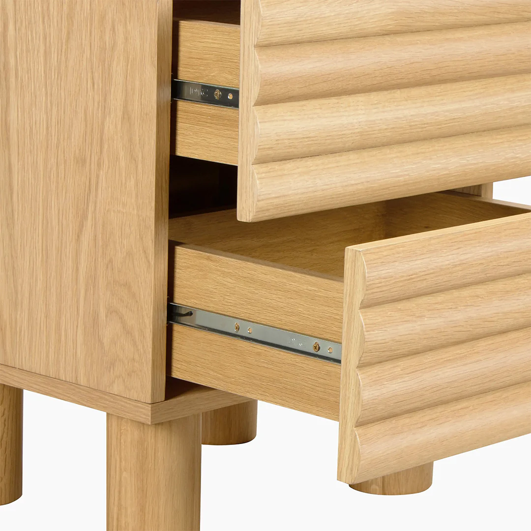 DiGiovanni 2 Drawer Bedside Table, Wood - Image 2
