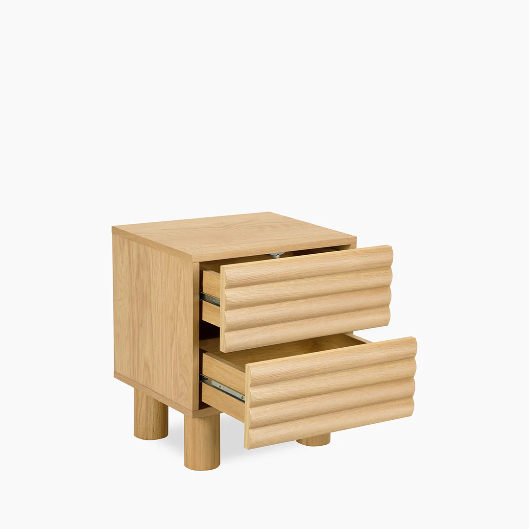 DiGiovanni 2 Drawer Bedside Table, Wood - Image 3