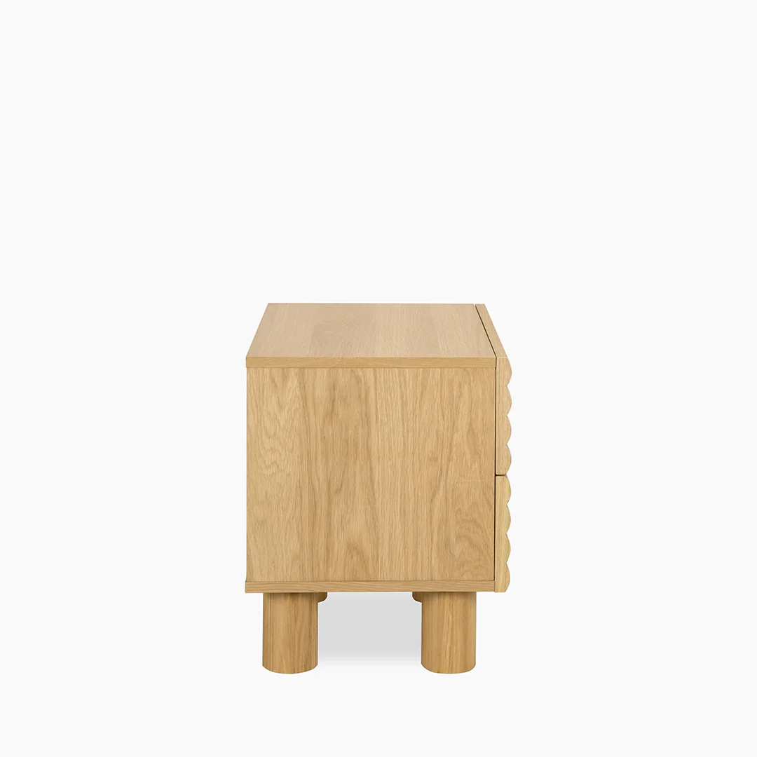 DiGiovanni 2 Drawer Bedside Table, Wood - Image 7