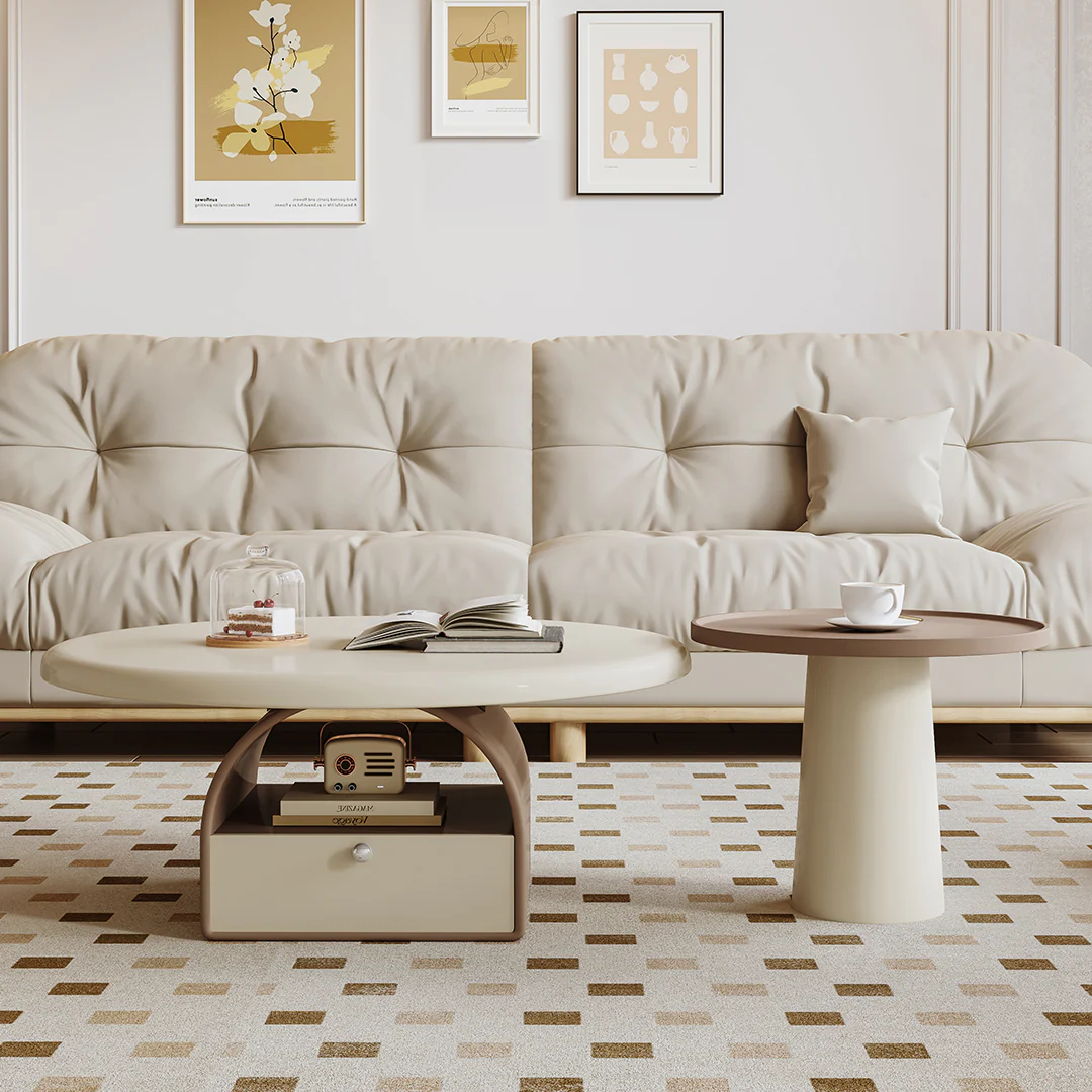 Dinh Nesting Round Coffee Table Set With Storage - Image 3