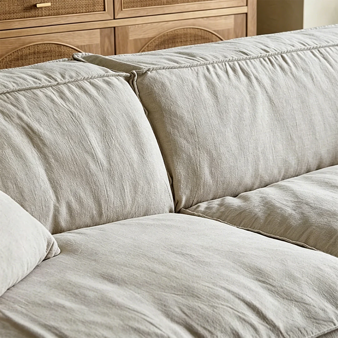 Dino Three Seater Sofa, Cotton Linen - Image 11