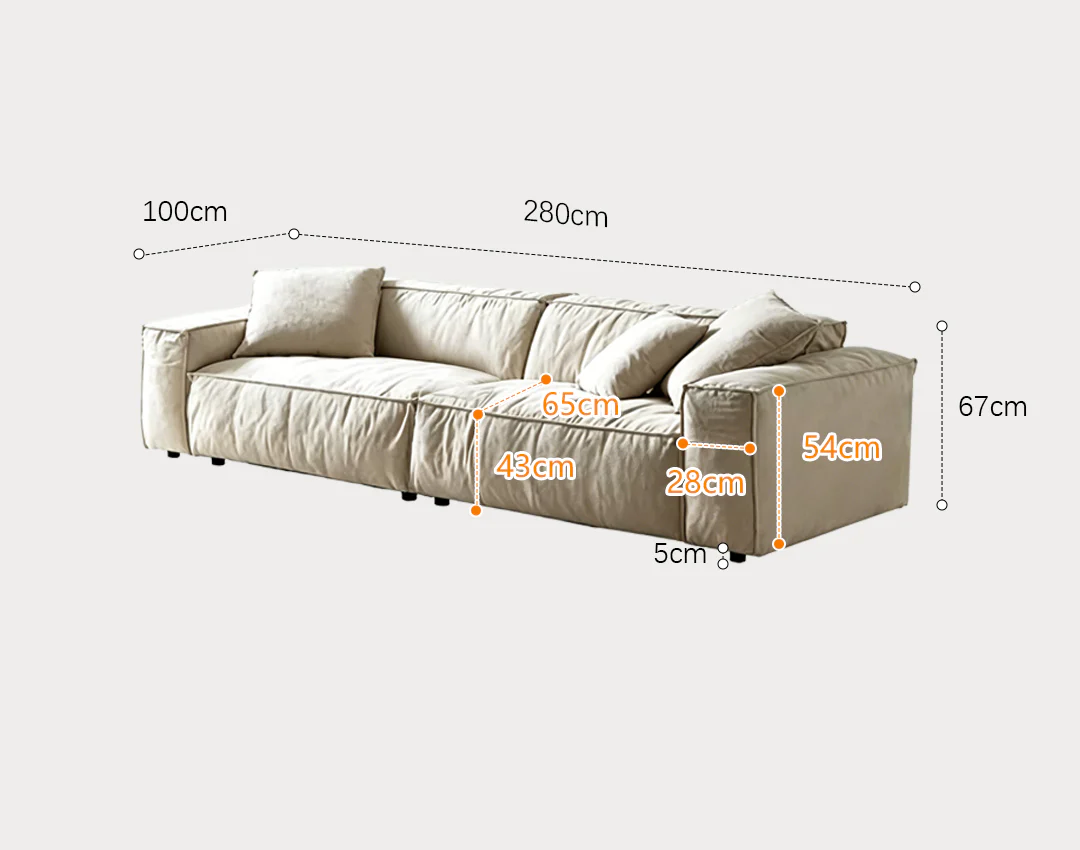 Dino Three Seater Sofa, Cotton Linen - Image 16