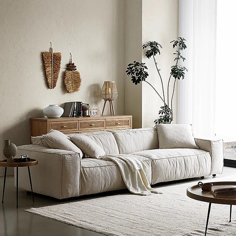 Dino Three Seater Sofa, Cotton Linen - Image 6