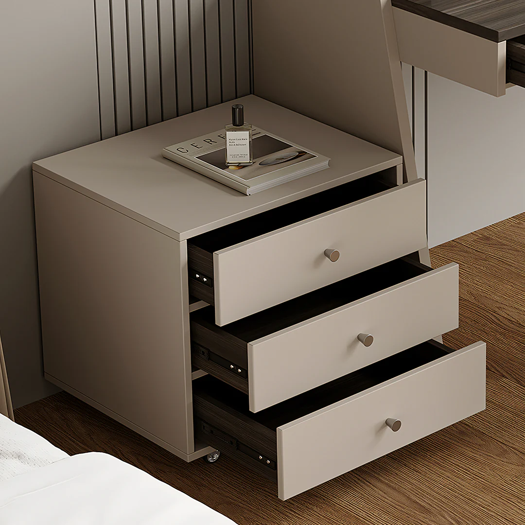 Dmitri Small Office Desk With Chest Of Drawers, Wood - Image 6