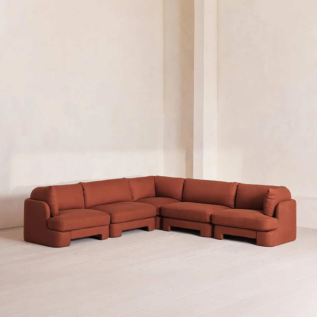 Dominguez L Shape Four Seater Sofa, Modular Corner Sofa, Boucle - Image 10