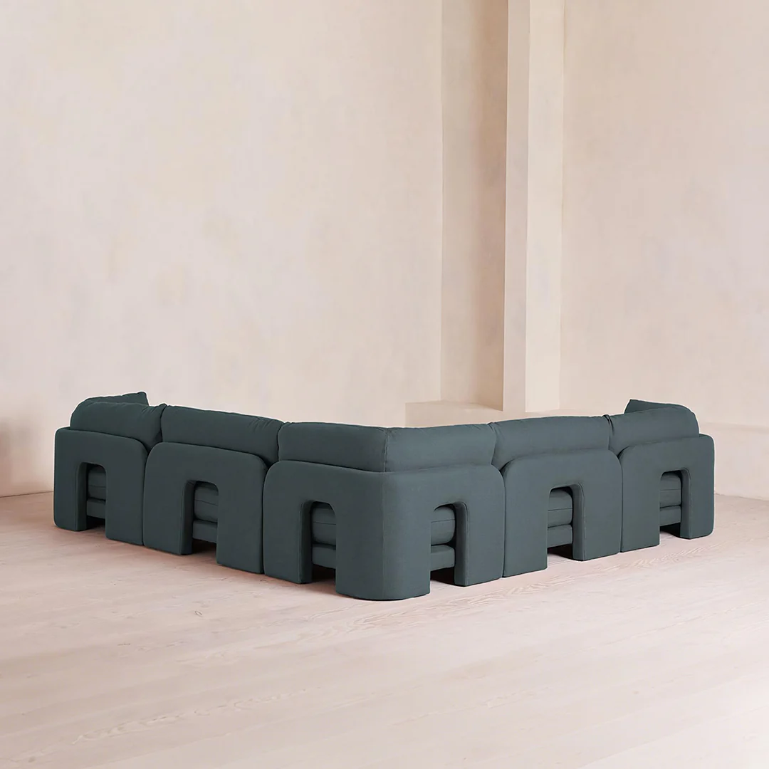 Dominguez L Shape Four Seater Sofa, Modular Corner Sofa, Boucle - Image 3