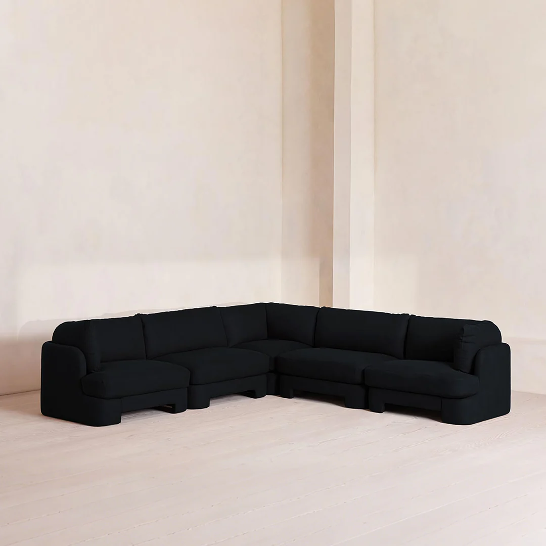 Dominguez L Shape Four Seater Sofa, Modular Corner Sofa, Boucle - Image 8