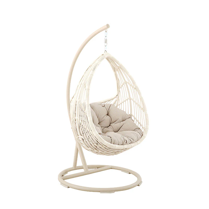 Dominic Rattan Garden Hanging Egg Chair with Stand, Indoor/ Outdoor Use - Image 4