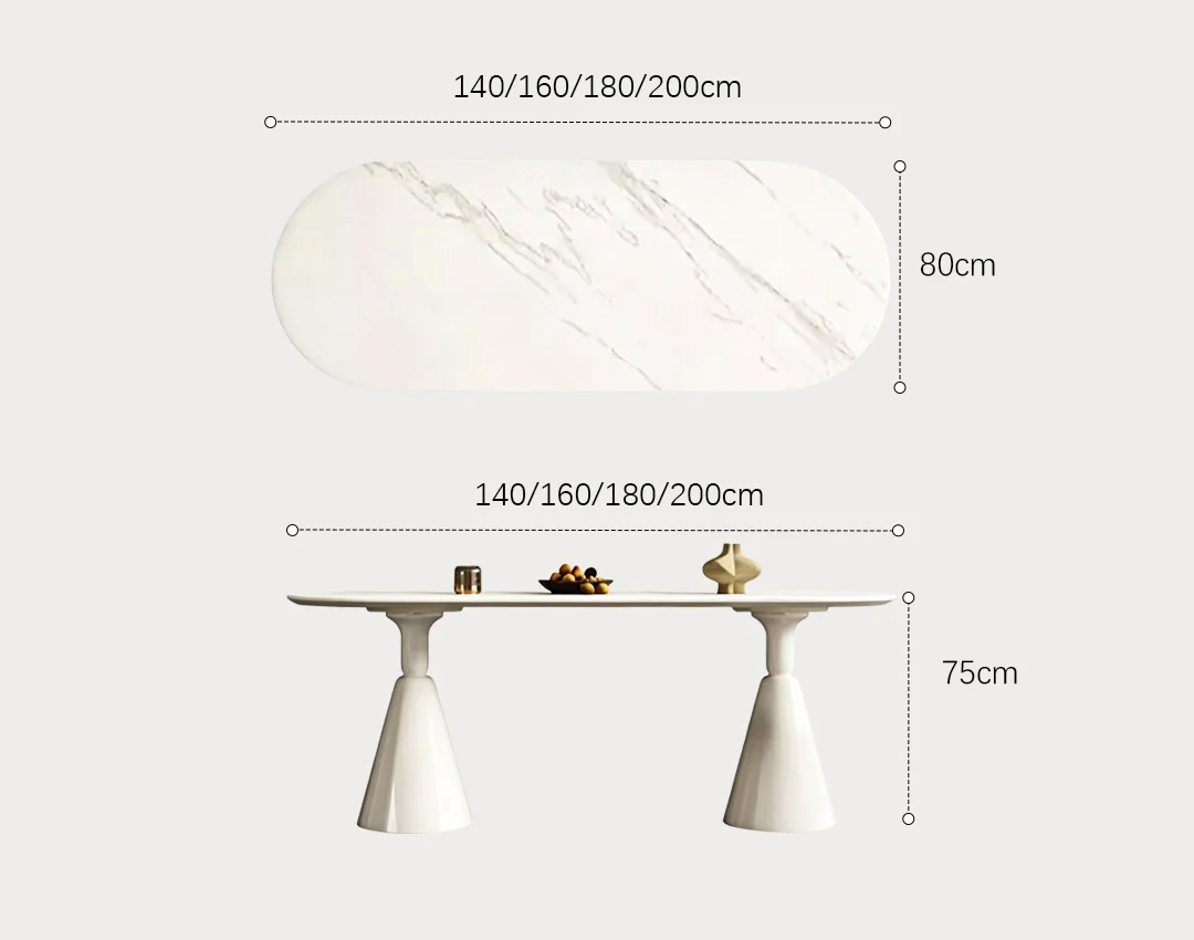 Doreen Dining Table, White - Image 6