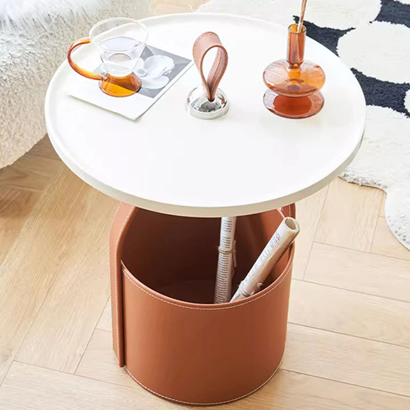 Dottie Portable Side Table with a Storage Basket - Image 3