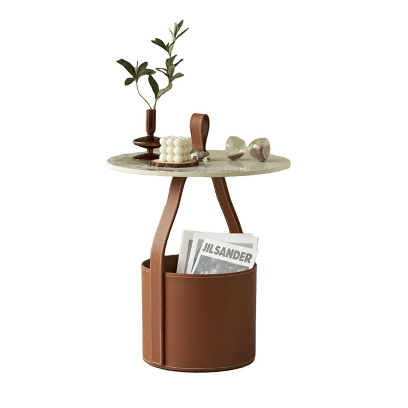 Dottie Portable Side Table with a Storage Basket - Image 4