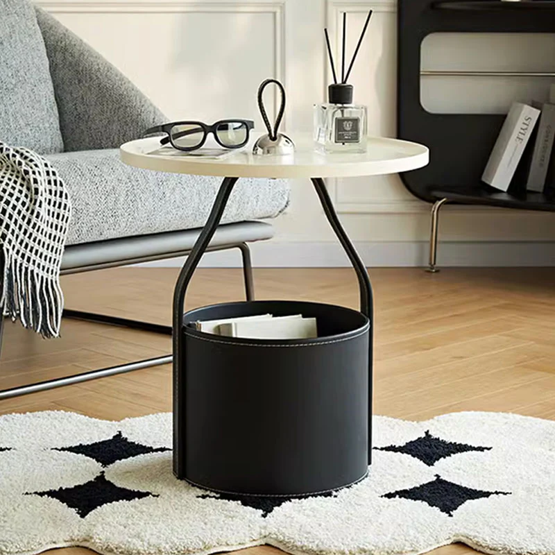 Dottie Portable Side Table with a Storage Basket - Image 6