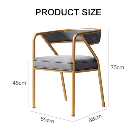 Dwight Dining Chair, Gold Legs - Image 7