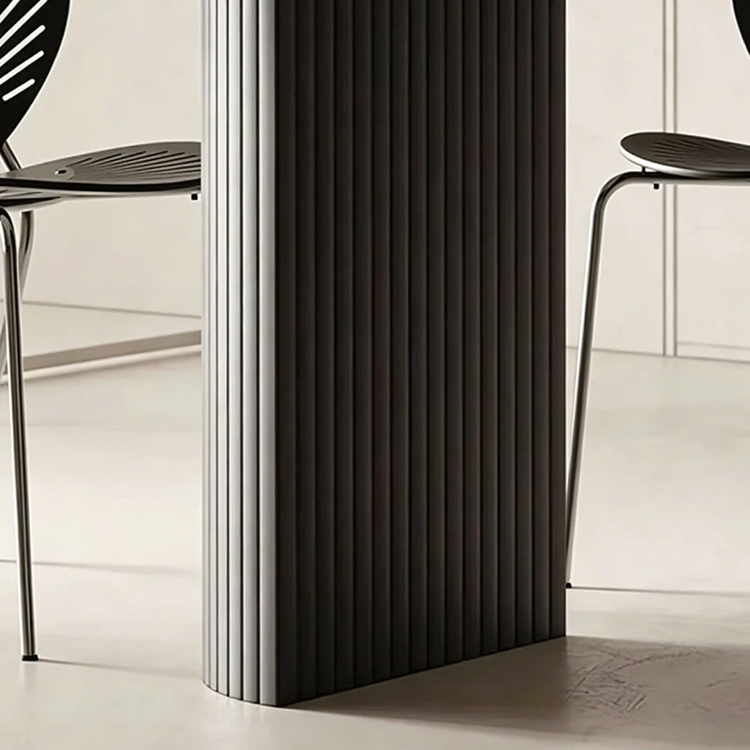 Dwight Dining Table, Black & White - Image 5
