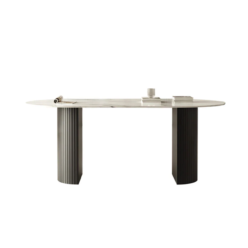 Dwight Dining Table, Black & White - Image 7