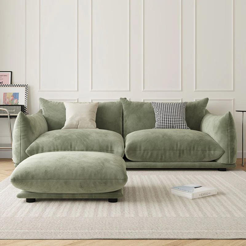 Editha Two Seater Sofa, Three Seater Sofa, Four Seater Sofa, Green Velvet - Image 3
