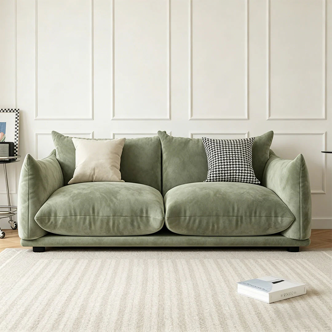 Editha Two Seater Sofa, Three Seater Sofa, Four Seater Sofa, Green Velvet - Image 8