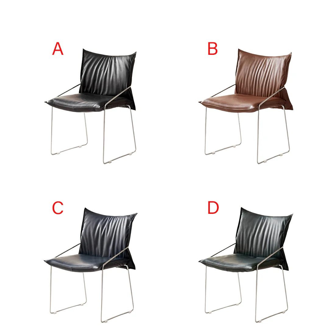 Egan Dining Chair With Armrests, Leather - Image 9