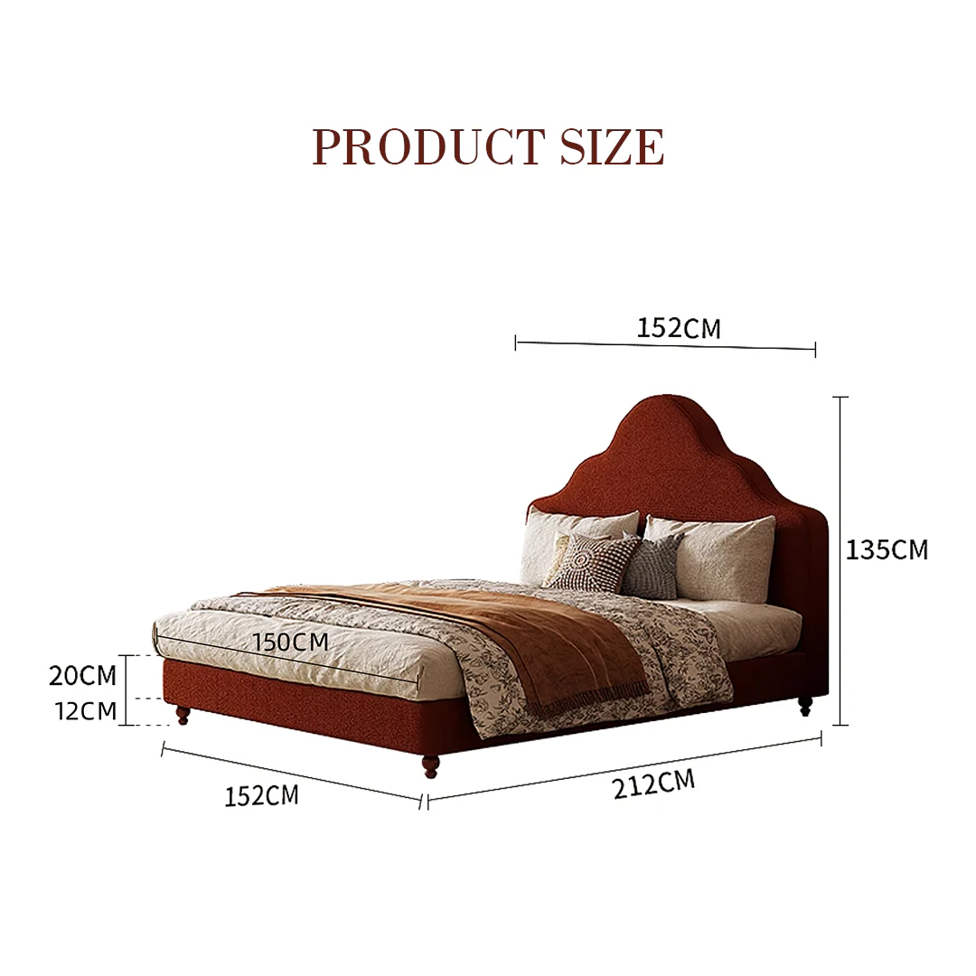 Elara Double Bed, King Size, Super King Size, Flannelette - Image 7