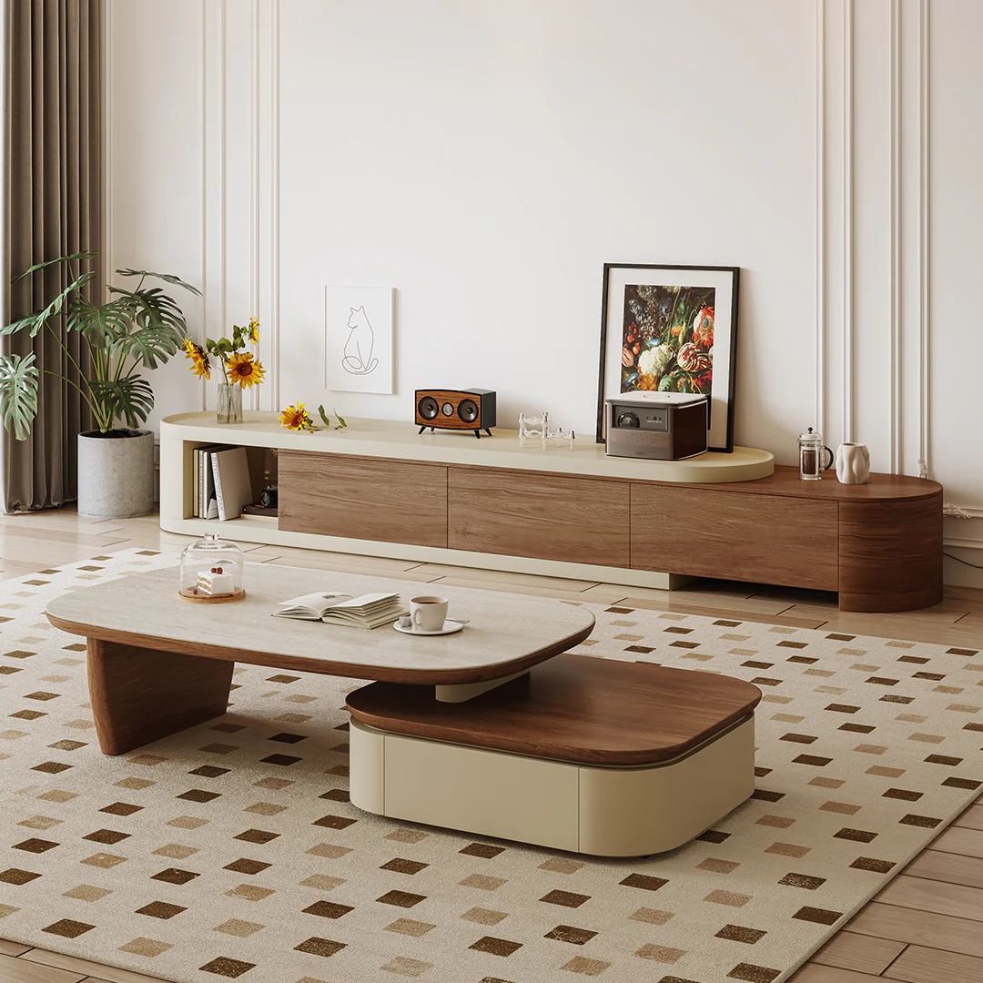 Elbaz Extendable Coffee Table Set With Storage - Image 6